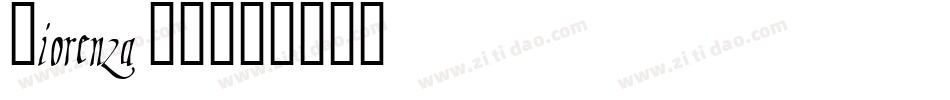 Fiorenza II字体转换